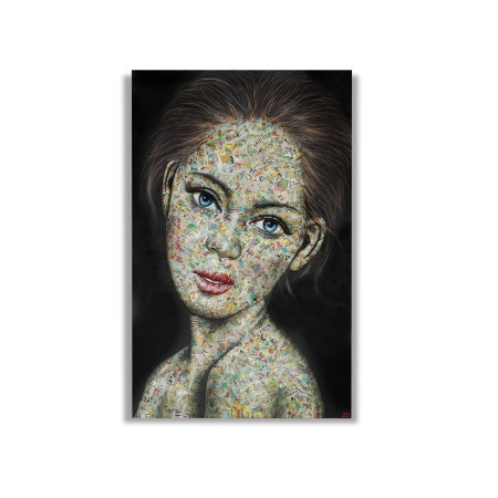 Cuadro Lady Mosaic Painting