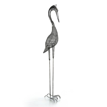 Figura Pelicano tejido metal